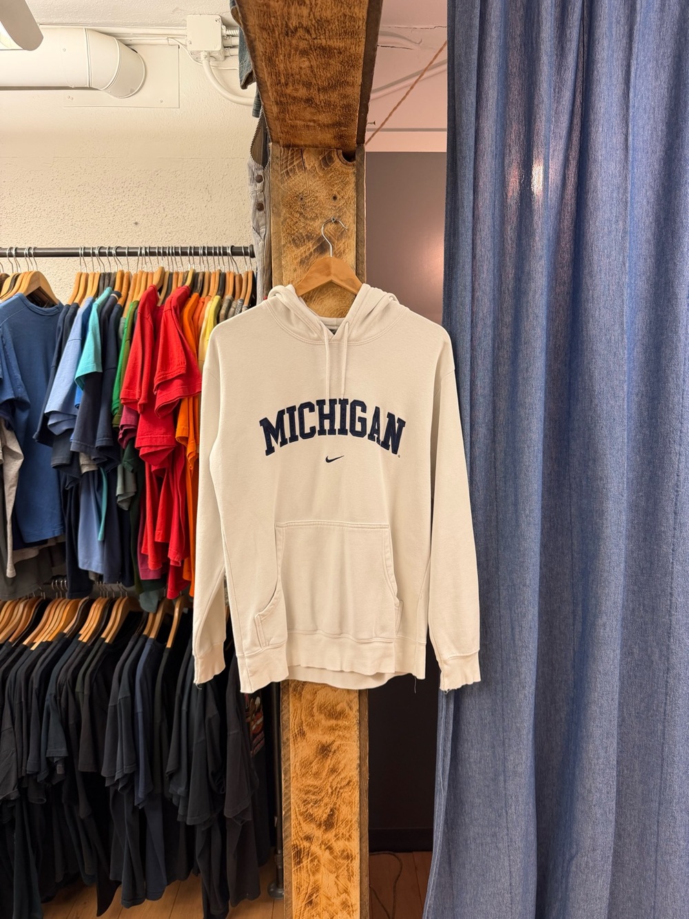 Vintage Michigan white Nike hoodie